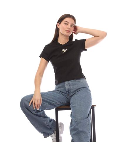 T-shirt femme noir Off White