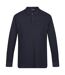 Regatta Mens Leaonzo Long-Sleeved Polo Shirt (Navy/Black) - UTRG7042