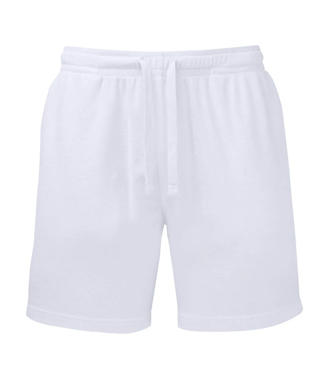 Mens Terrycloth Shorts White Wombat-1