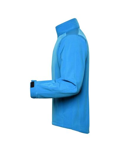 Veste Softshell Homme Turquoise Pâle James And Nicholson