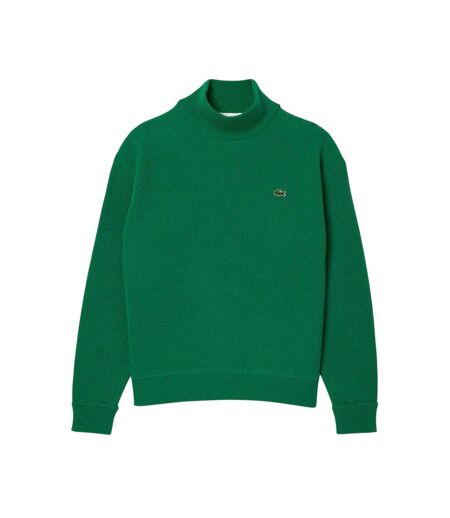 Womens/ladies Carded High-neck Large Fit Jumper Green Lacoste