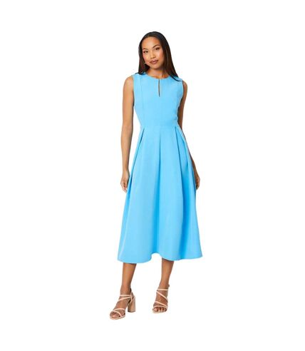 Robe mi-longue femme turquoise Principles