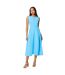 Robe mi-longue femme turquoise Principles