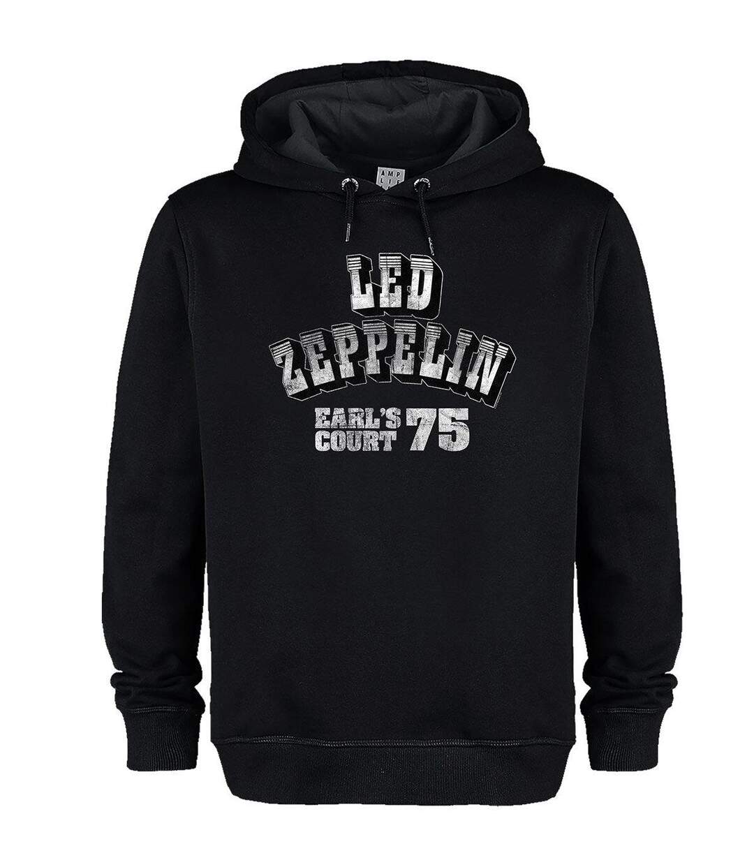 Unisex Adult Earl´s Court 75 Led Zeppelin Hoodie Black Amplified-1