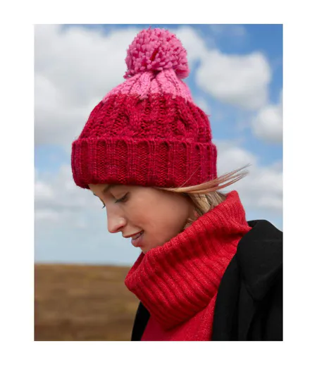 Bonnet Apres Adulte Gris Clair Noir Beechfield