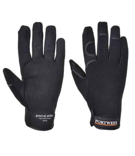 Portwest Unisex Adult General Utility Gloves (Black) (XXL)