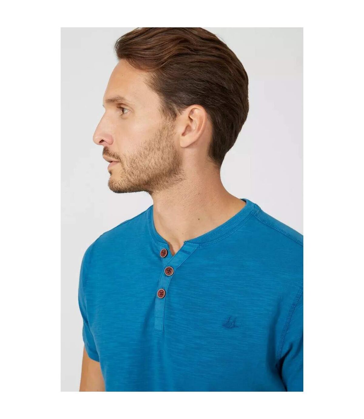 Mantaray - T-shirt SLUB - Homme (Bleu sarcelle foncé) - UTDH227