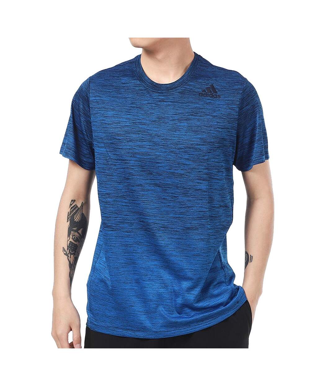 T-Shirt Bleu Homme Adidas Gradient