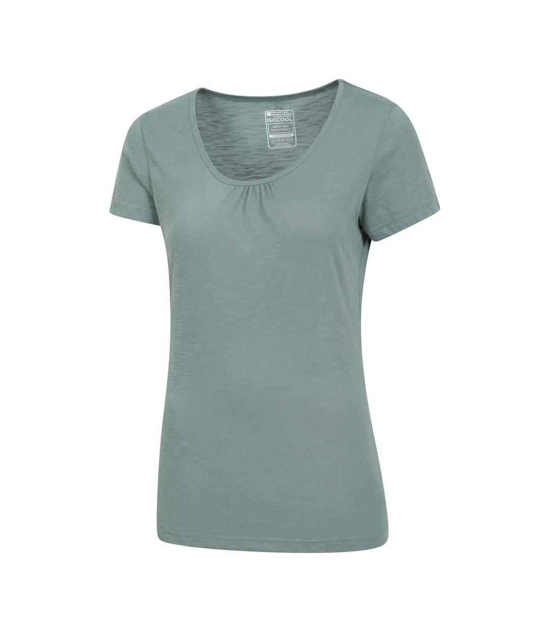 T-shirt Agra Femme Vert Kaki Mountain Warehouse-3
