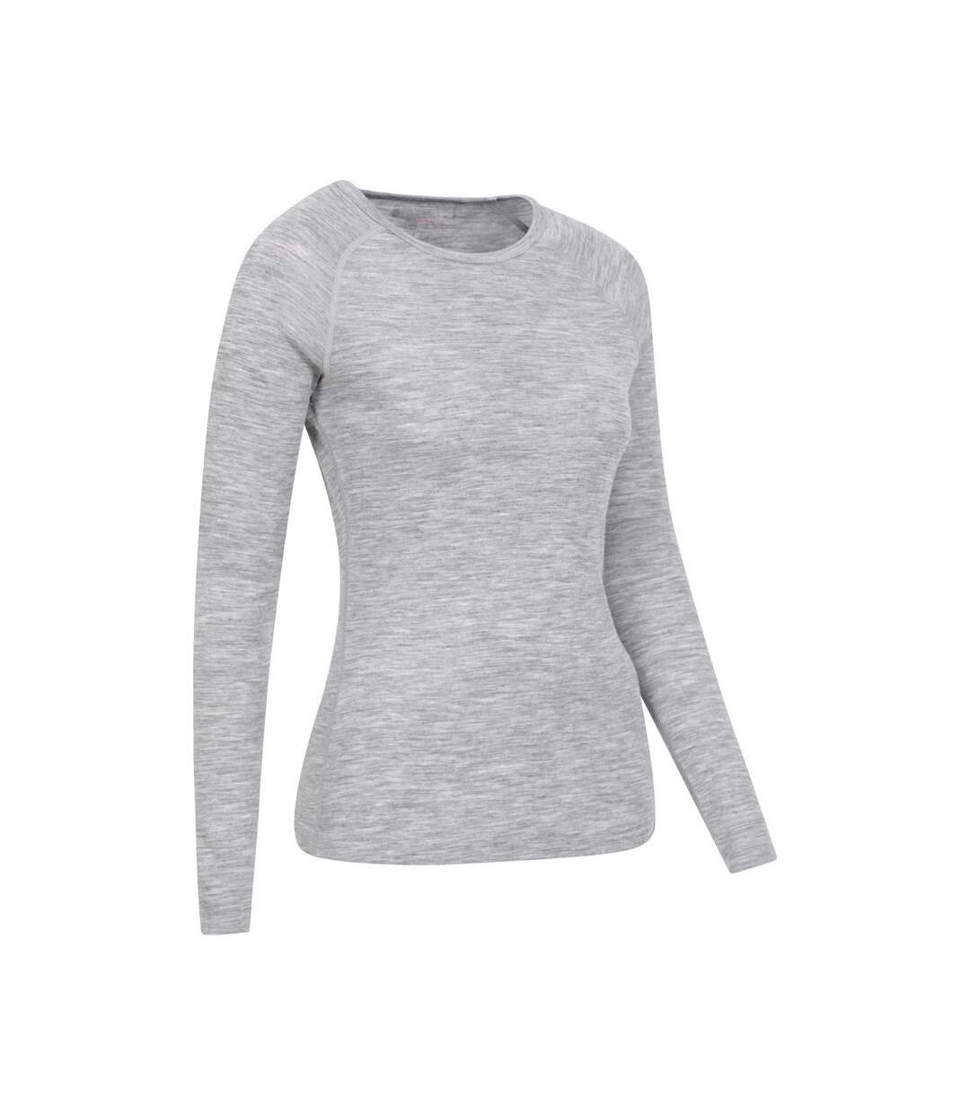 Haut thermique merino femme gris clair Mountain Warehouse