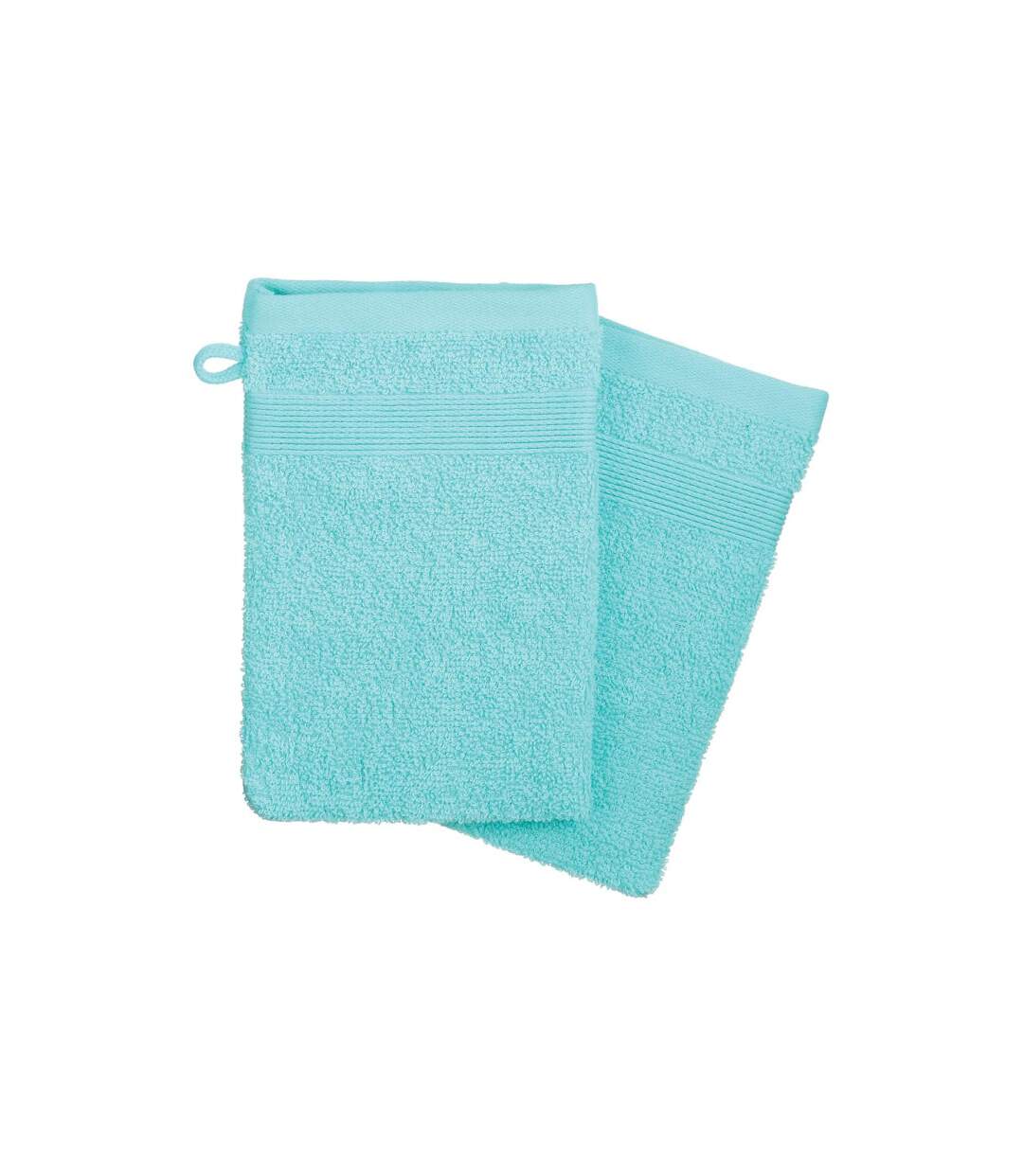 Lot de 2 Gants de Toilette Confort 15x21cm Aqua