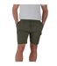 Short à poches homme vert militaire Raging Bull