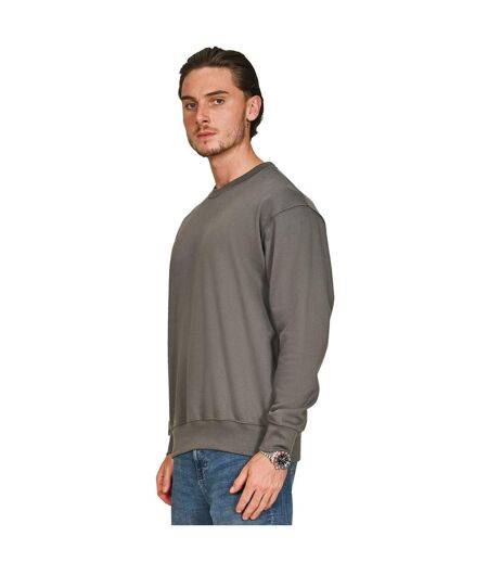 Mens Core Combed Cotton Regular Sweatshirt Charcoal Casual Classics