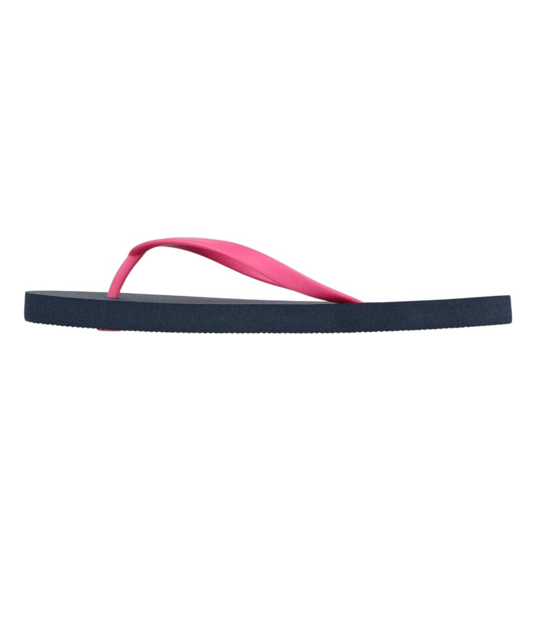 Womens/ladies Rubber Flat Flip Flops Navy Pink Jack Wills-2