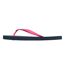 Womens/ladies Rubber Flat Flip Flops Navy Pink Jack Wills-2