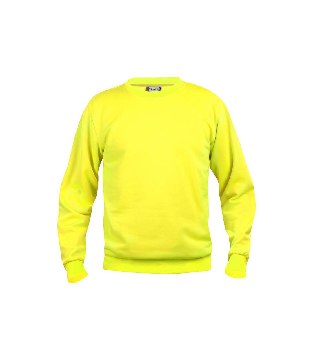 Sweat basic adulte jaune fluo Clique