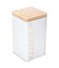 Boîte à Farine Scandi 18cm Blanc-1