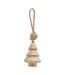 Wooden christmas tree bauble one size brown Hill Interiors-2