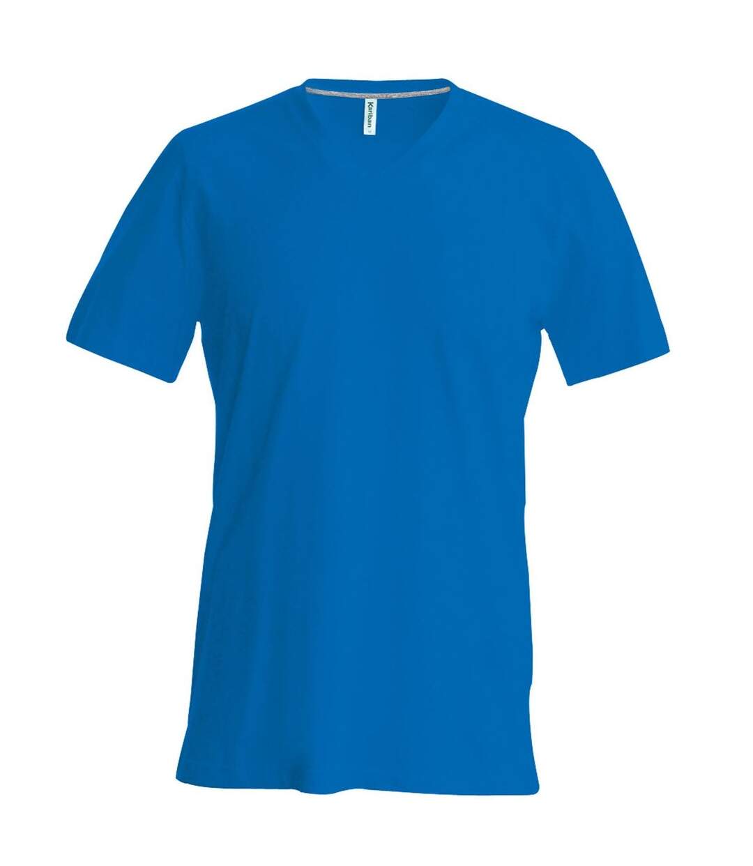 T-shirt manches courtes col V - K357 - bleu roi - homme