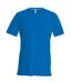 T-shirt manches courtes col V - K357 - bleu roi - homme