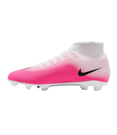 Mens Superfly 11 Club High-top Firm Ground Football Boots White Pink Nike