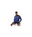 Mens Precision Striped Long-sleeved Sweatshirt Royal Blue Navy Sondico-1