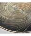 Set de Table Métallisé Spirale 38cm Noir & Or-2