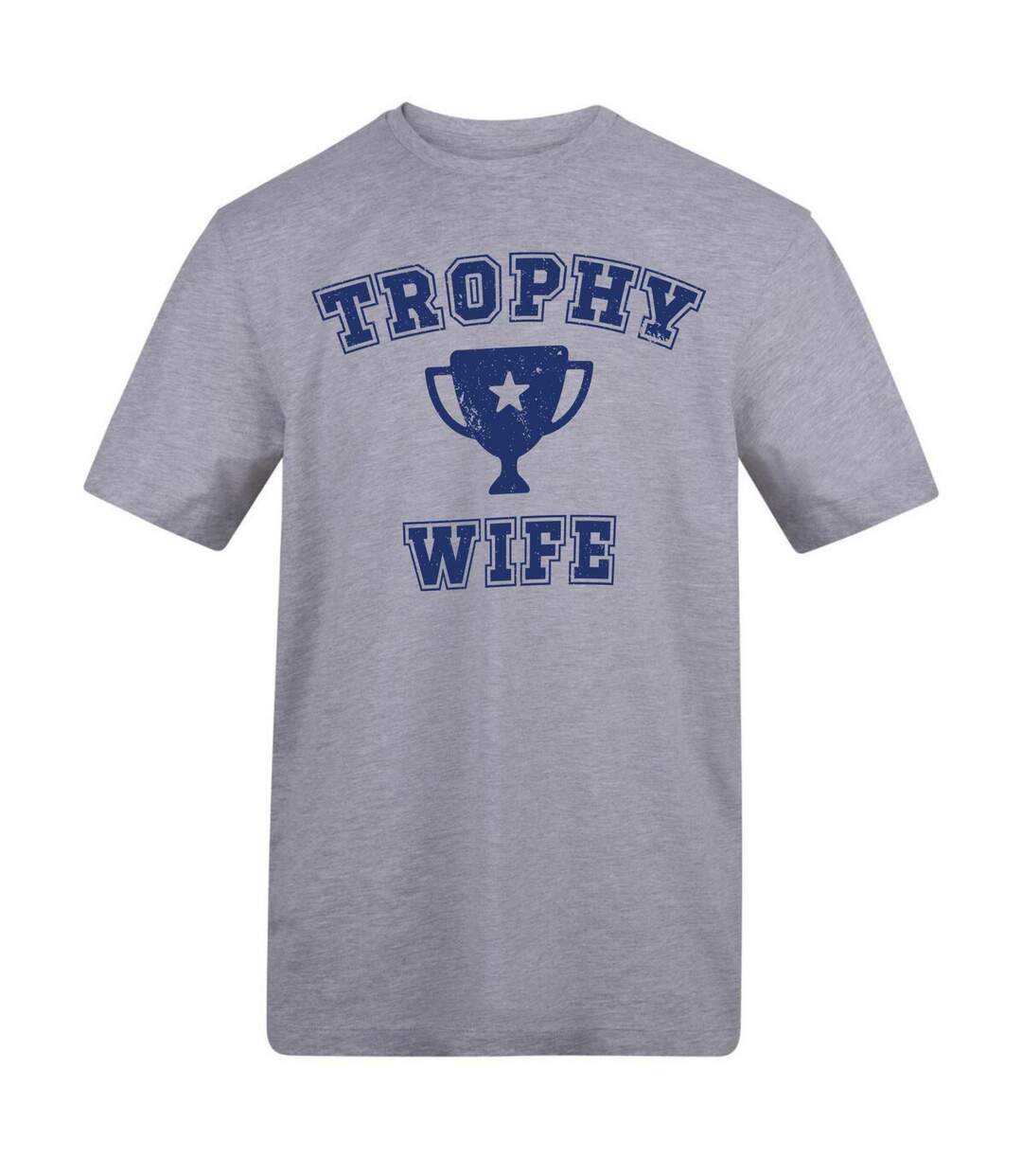 Unisex Adult Trophy Wife T-shirt Grey AWD-1