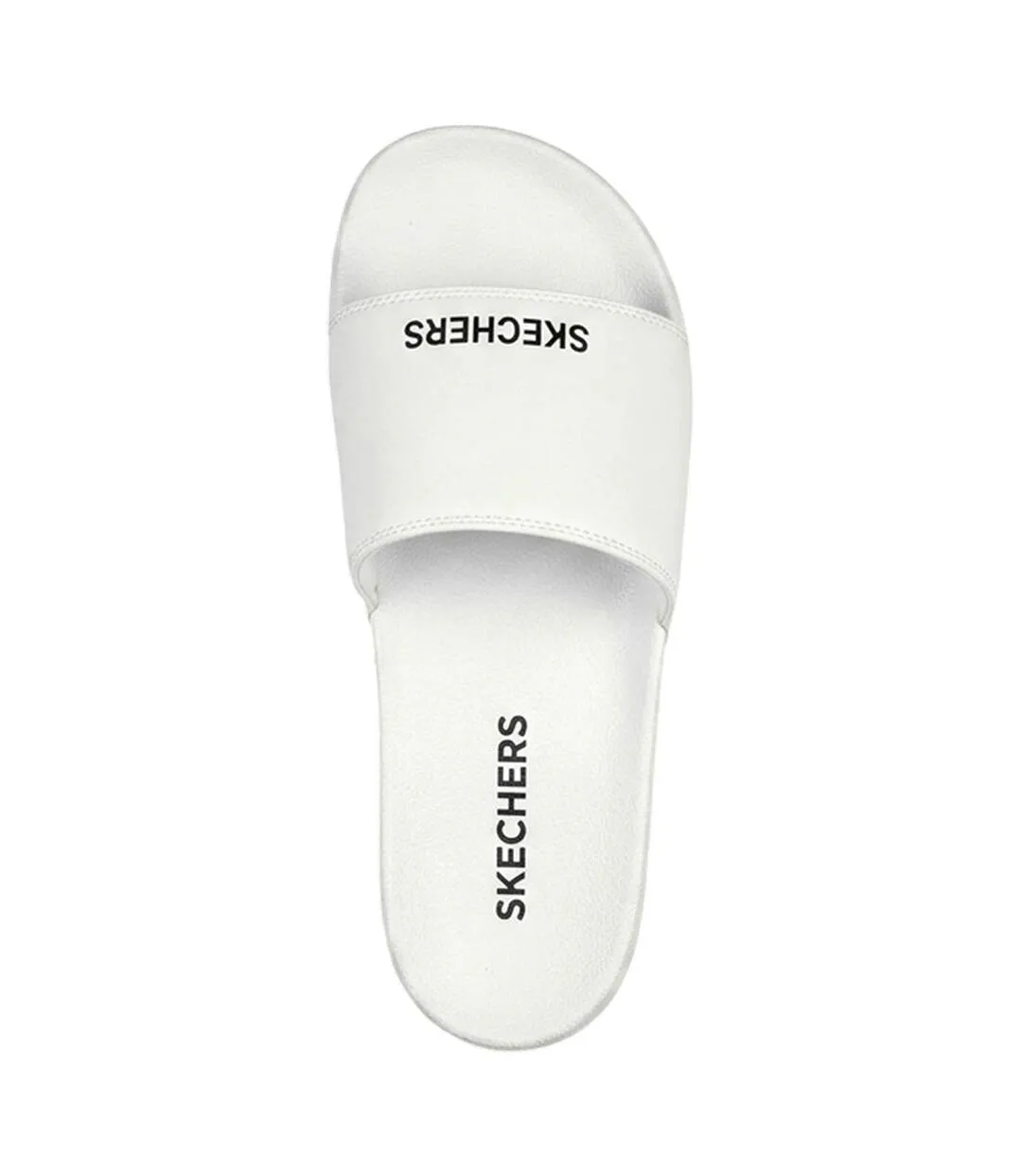 Mens Sidelines 2 Lightweight Sliders White Black Skechers-4