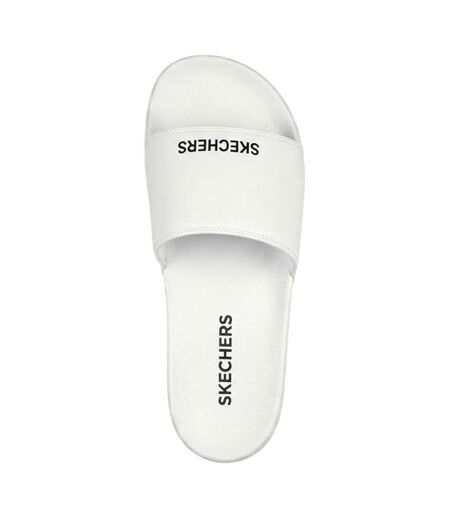 Mens Sidelines 2 Lightweight Sliders White Black Skechers