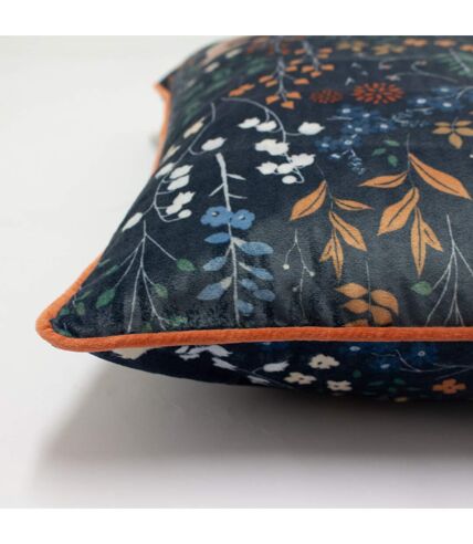 Furn Richmond Cushion Cover with Woodland and Botanical Design (Midnight Blue)