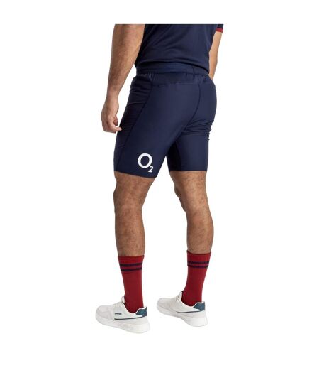 Umbro Mens 23/24 Alternate England Rugby Replica Shorts (Navy Blue/White/Red) - UTUO1652