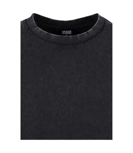 Haut Manches Longues Motif/style Délavé À L'acide Homme Noir Urban Classics