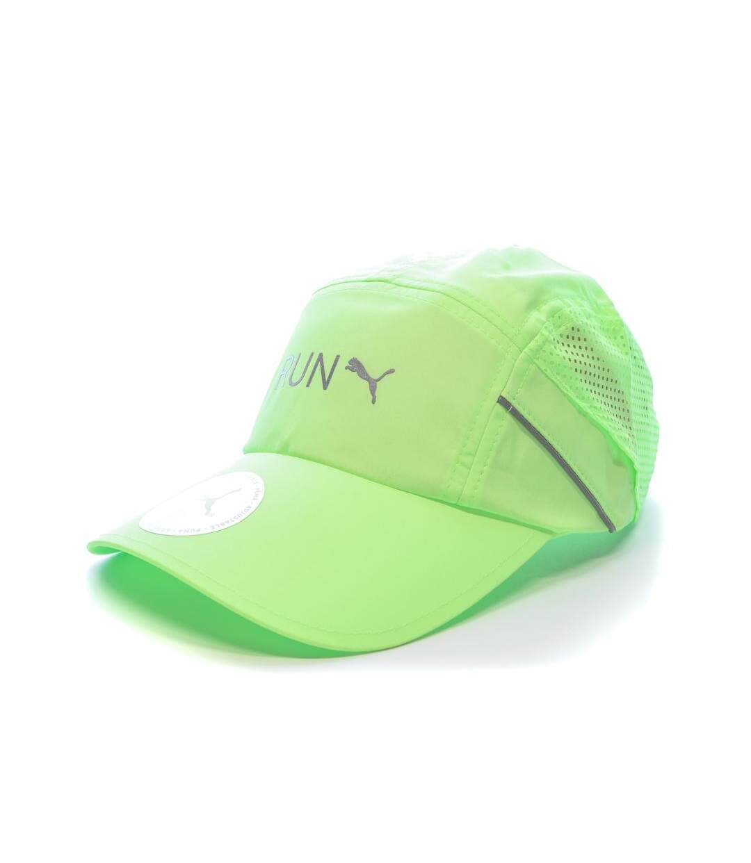 Casquette de Running Verte Fluo Puma Light Weight Runner - Taille unique-1