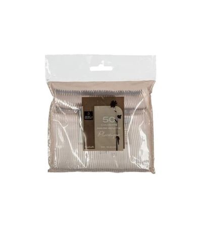 Lot de 50 Cuillères Plastique Réutilisable Amuse-Bouche 9cm Transparent