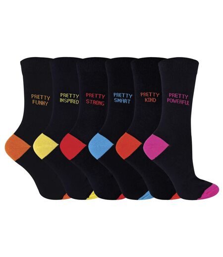 6 Paires Chaussettes Femme 'Pretty...' Amusantes