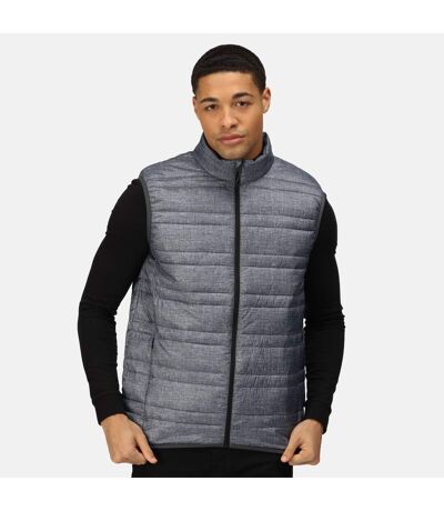Regatta Mens Fire Down Padded Bodywarmer (Grey Marl/Black) - UTRG4506