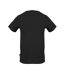 Mens Crew Neck Regular T-shirt Black Aquascutum-3