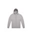 Sweat à capuche adulte gris chiné B&C-1