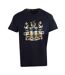 T-shirt Motif/style Logo À Carreaux Aldis Homme Bleu Marine Aquascutum-1