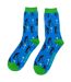 1 Pack Mens Novelty Blue Golf Bamboo Socks-4