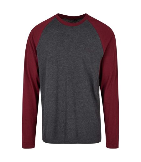 T-shirt Homme Charbon Pourpre Build Your Brand