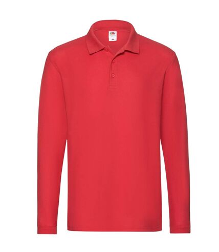 Fruit of the Loom Mens Premium Pique Long-Sleeved Polo Shirt () - UTPC6092