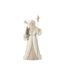 Statuette Déco Père Noël 57cm Blanc & Champagne-1