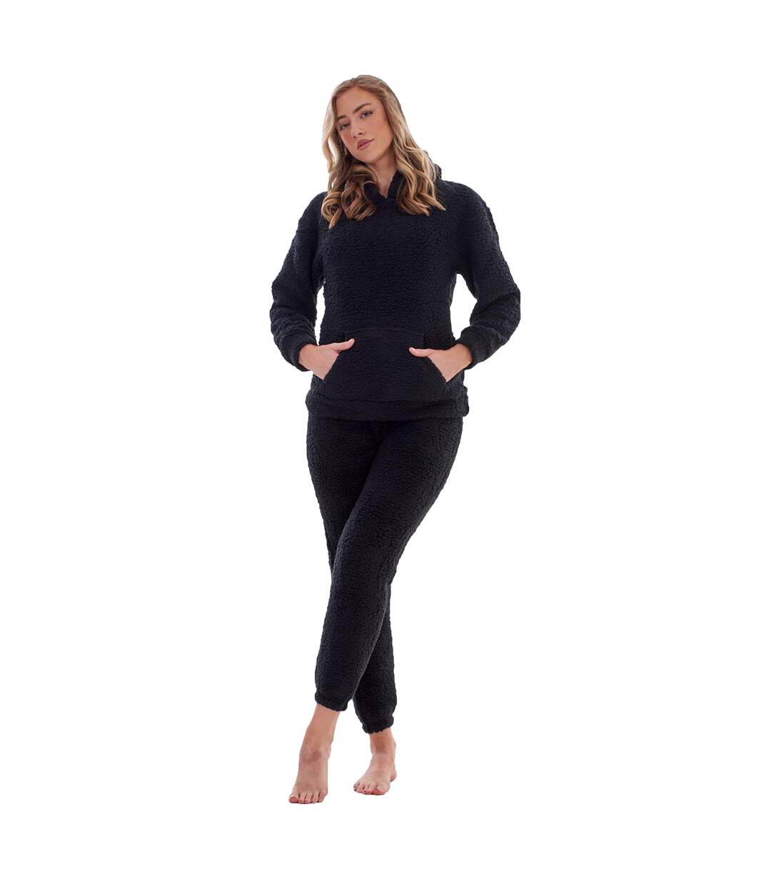 Ensemble De Pyjama Long Femme Noir Keanu-1