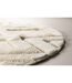 Tapis Déco Rond en Laine Dahlia 200cm Blanc-5