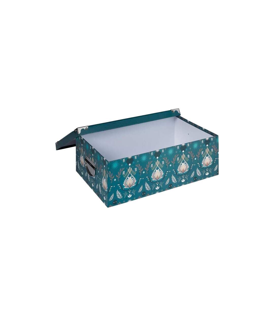 Lot de 6 Boîtes Déco Peace 48cm Bleu Pétrole-4