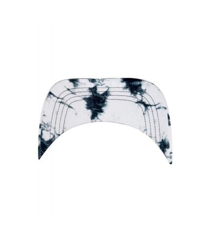 Yupoong Unisex Adult Flexfit Batik Dye Visor Cap (Black/White)