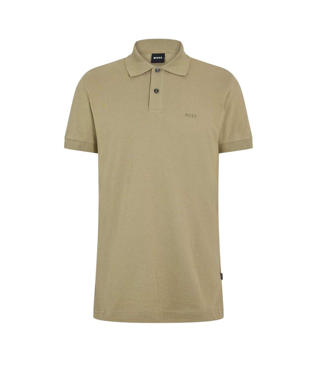 Mens Firenze Cotton Polo Shirt Pastel Green Boss-1