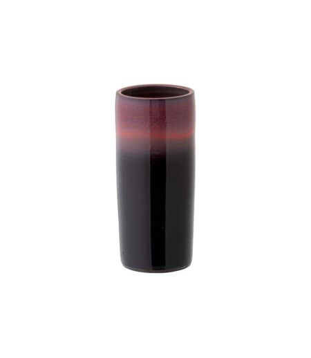 Vase Design Bord Céramique 35cm Rouge & Noir